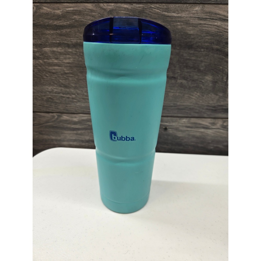 Bubba 24oz Insulated Stainless Steel Tumbler Travel Mug Teal Blue Lid BPA Free